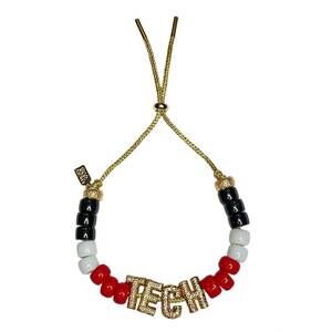 NEW LUCKY STAR JEWELS women's eye candy tech id bracelet in red